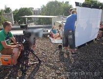 Łódź. Plan zdjęciowy filmu „Czułość” (fot. Piotr Wojtaszek)